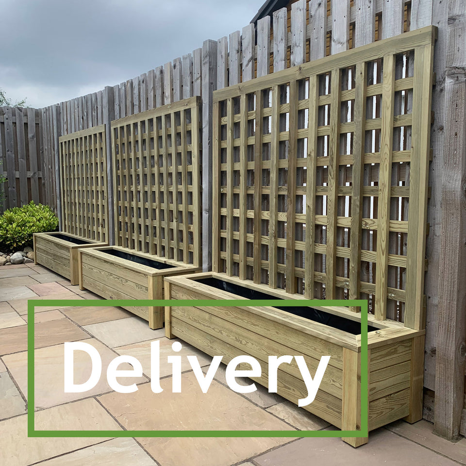 UK Delivery Details For Timbuk Wooden Planters and Troughs